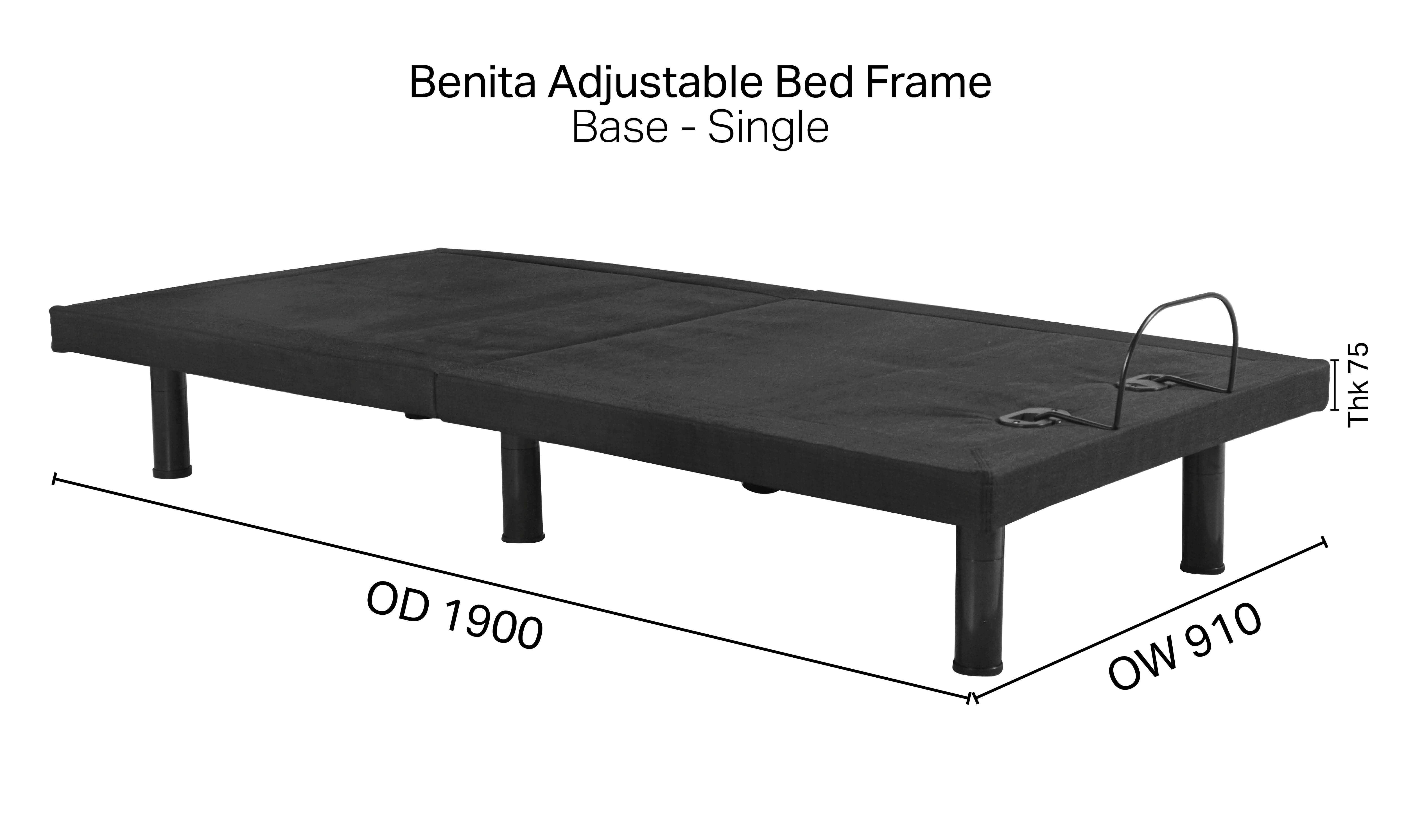 Benita Adjustable Bed Frame (Base) – Single